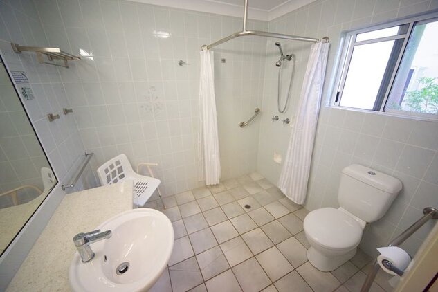 Disabled queen studio bathroom